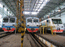 ЭМ2И-015, ЭД4МК-0020 и ЭД4МК-0030 в депо Перерва.