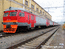 Головной вагон ЭД2Т-000101 в составе ЭД4М-0004 в депо Перерва.